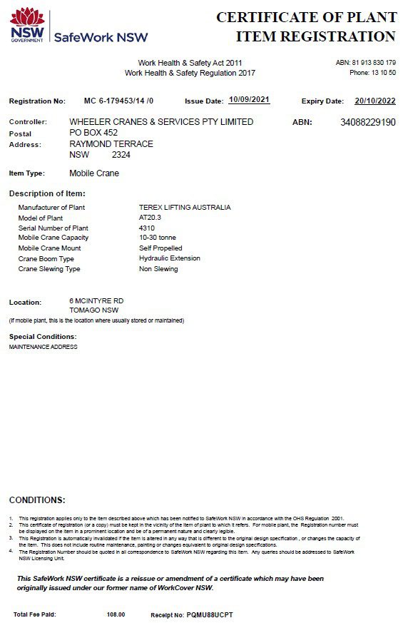 Franna Cranes | Newcastle, Maitland, Hunter & Great Lakes